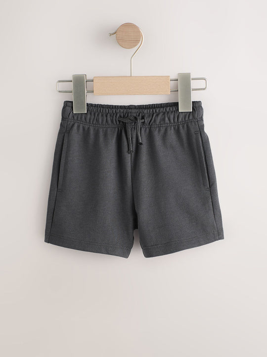 Charcoal Checkerboard Jersey Shorts 3 Pack (3mths-7yrs)
