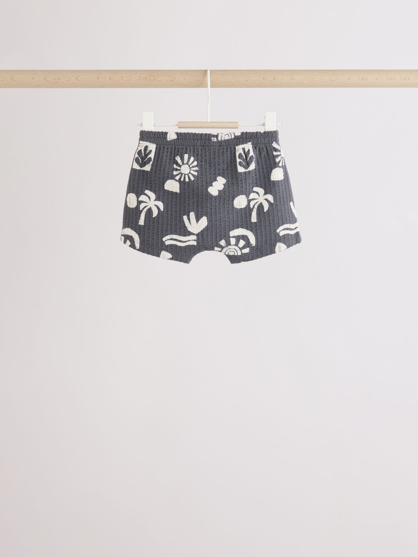 Mono/Fluro Yellow Palms Tops and Shorts Baby Set 6 Piece (0mths-3yrs)