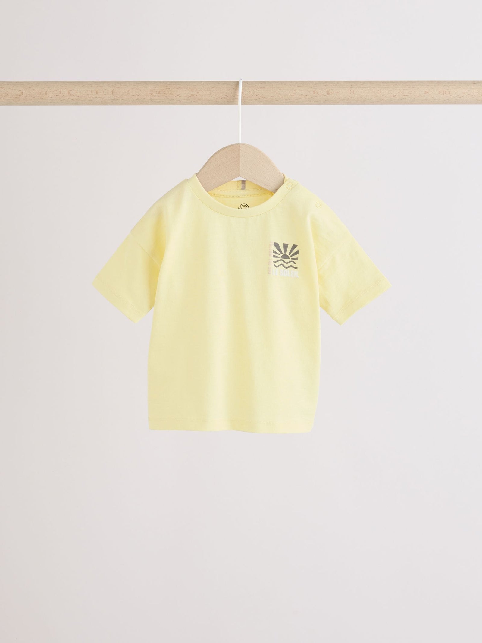 Mono/Fluro Yellow Palms Tops and Shorts Baby Set 6 Piece (0mths-3yrs)