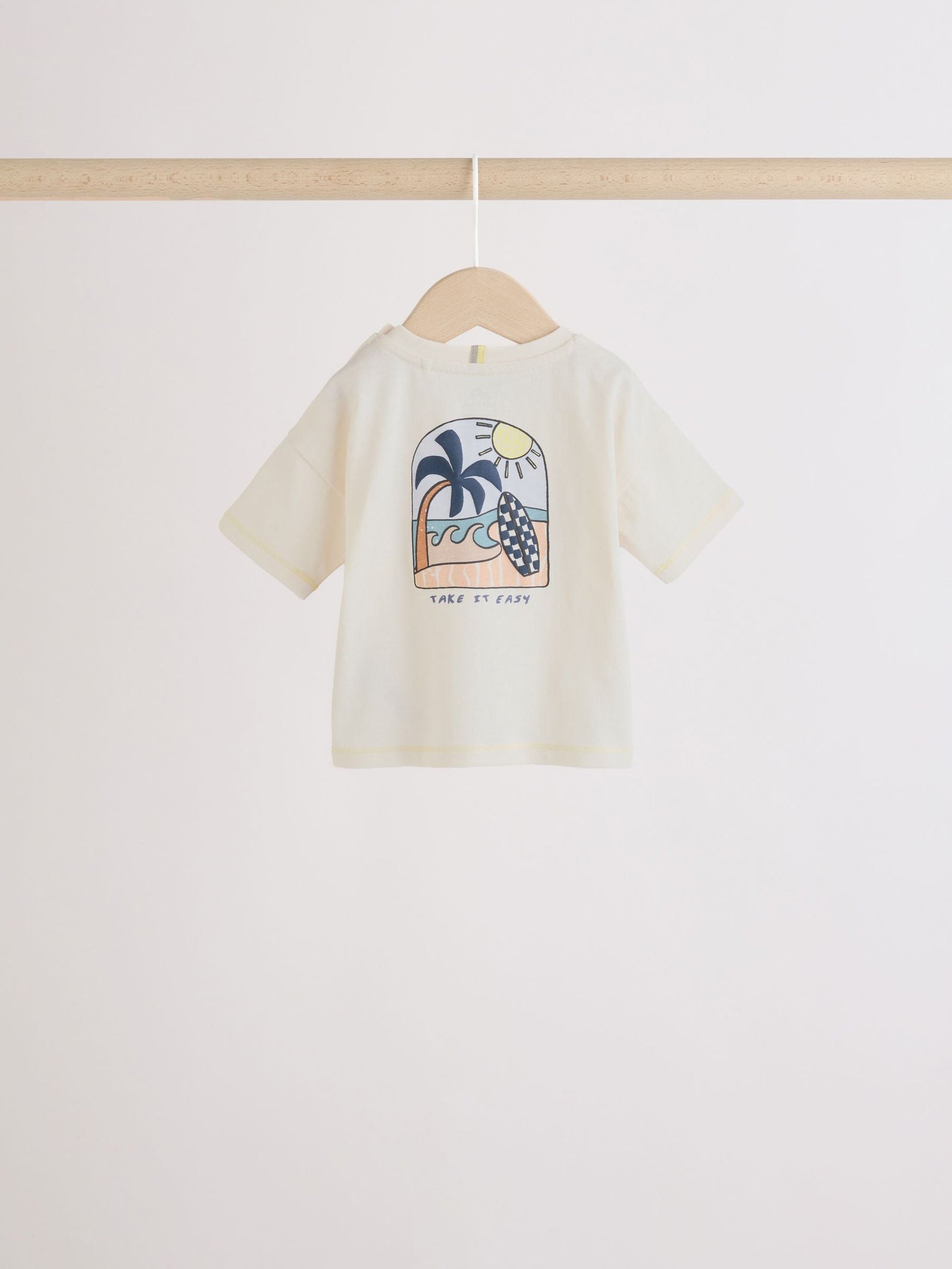 Mono/Fluro Yellow Palms Tops and Shorts Baby Set 6 Piece (0mths-3yrs)
