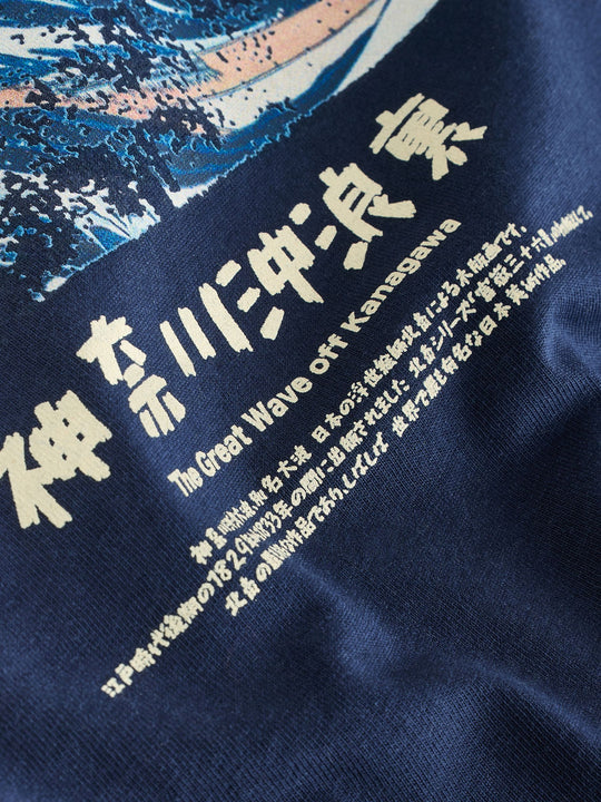 Blue Hokusai Wave T-Shirt (3-16yrs)