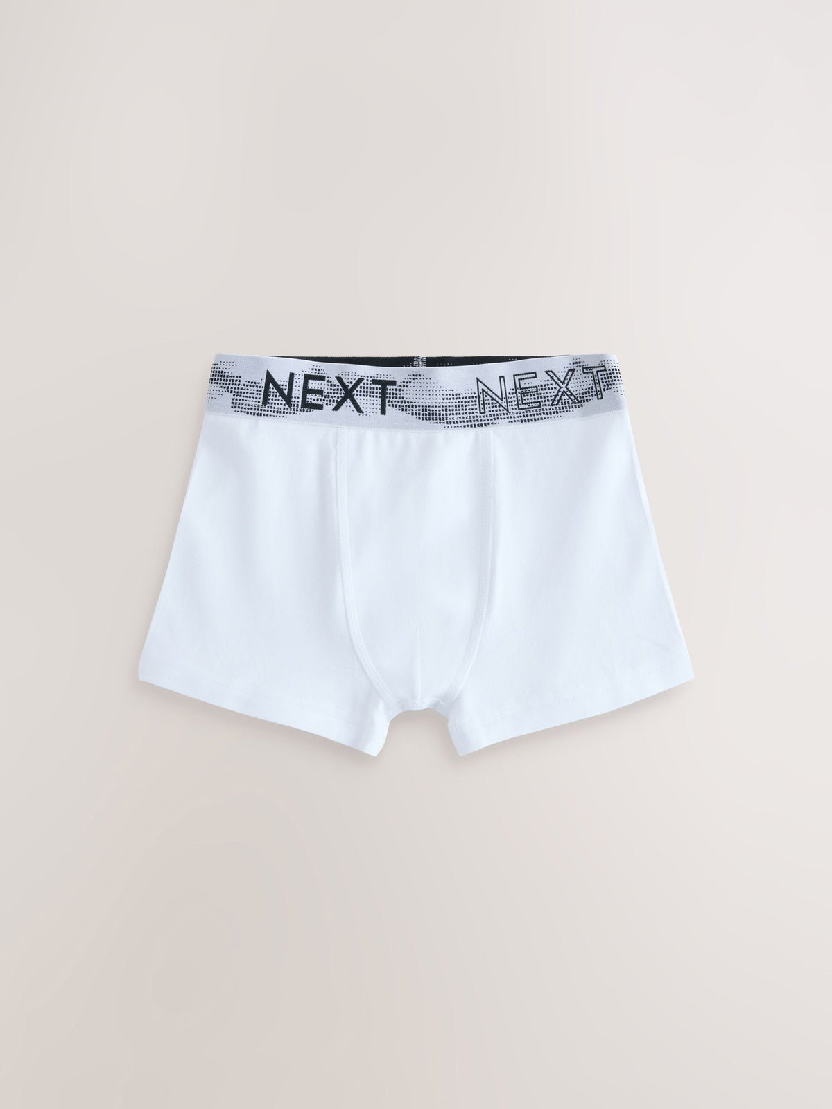 White with Stippling Waistband Trunks 5 Pack (1.5-16yrs)