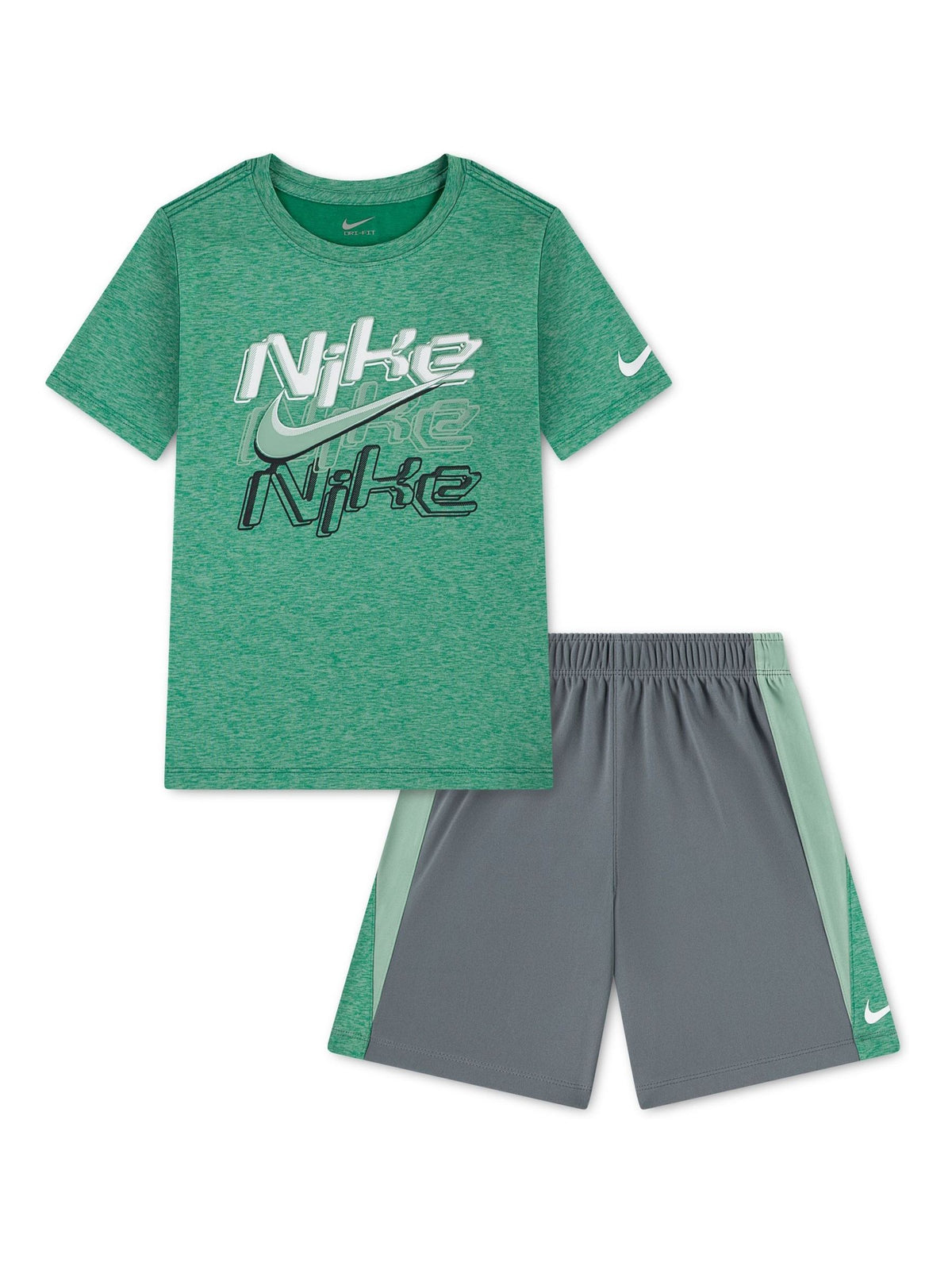 Nike Grey Drop Top & Shorts Set