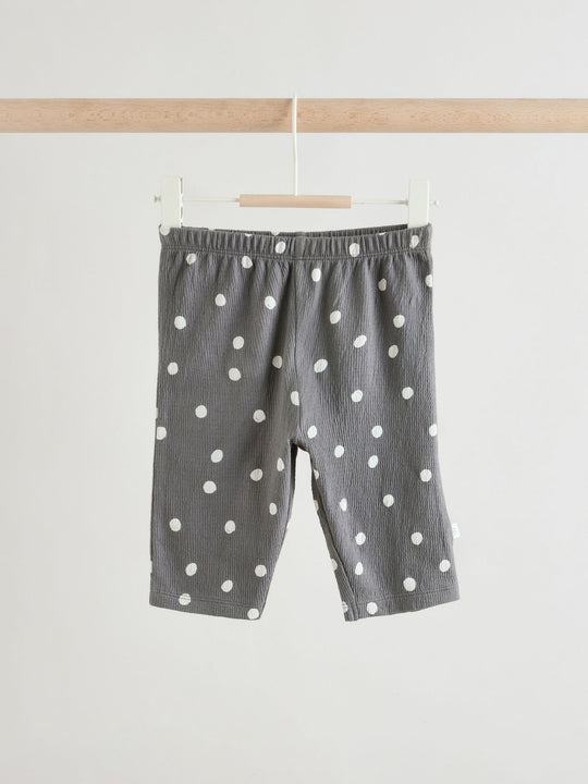 Black/White Flower Short Sleeve Baby Top And Wide Leg 2 Piece Set (0mths-2yrs)