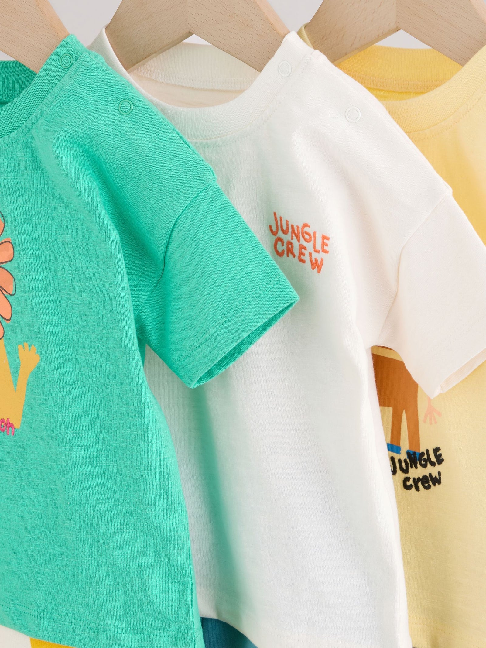 Green/Yellow Safari Animal Tops and Shorts Baby Set 6 Piece (0mths-3yrs)