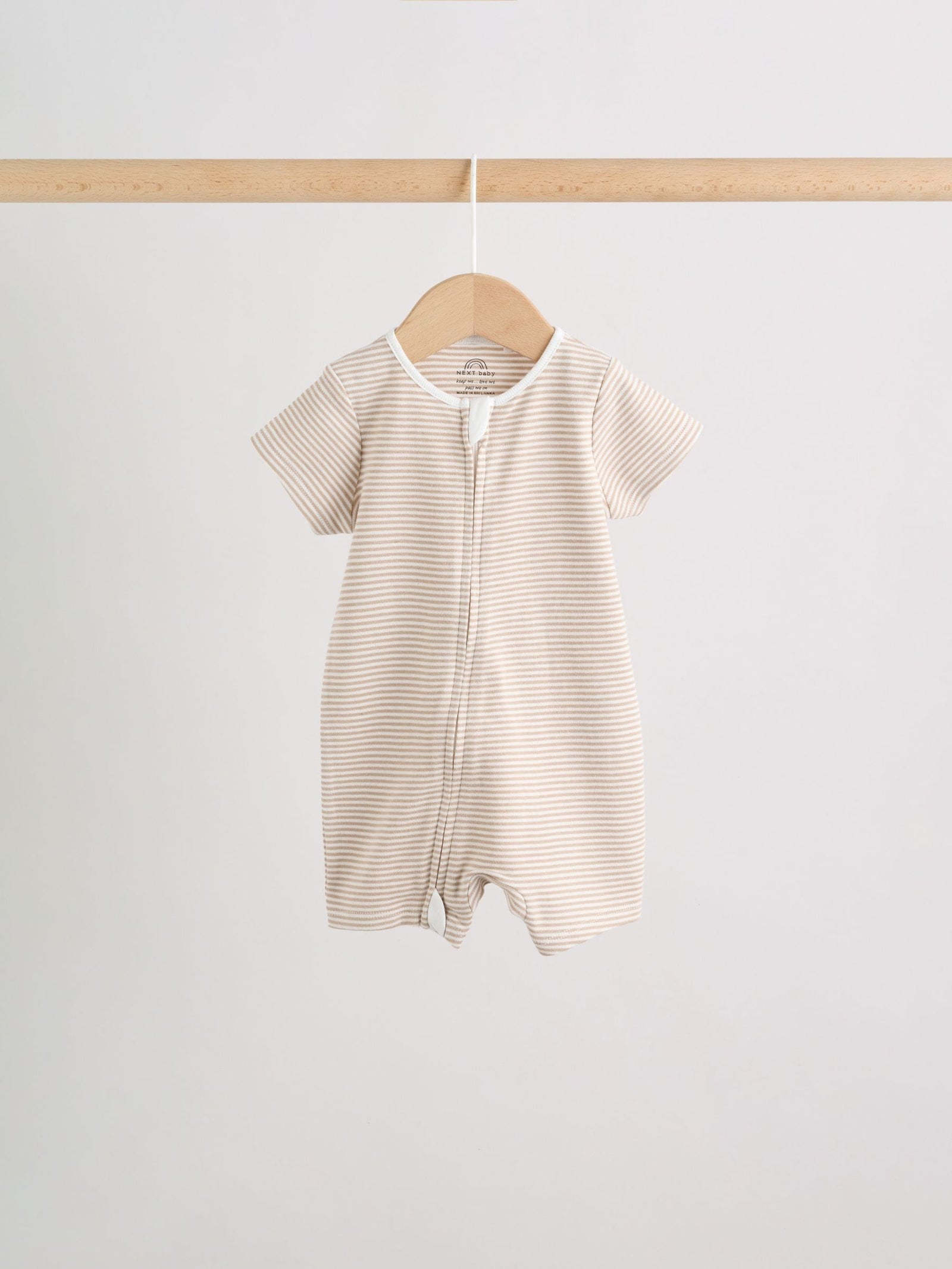 Ecru White Baby Rompers 3 Pack (0mths-3yrs)