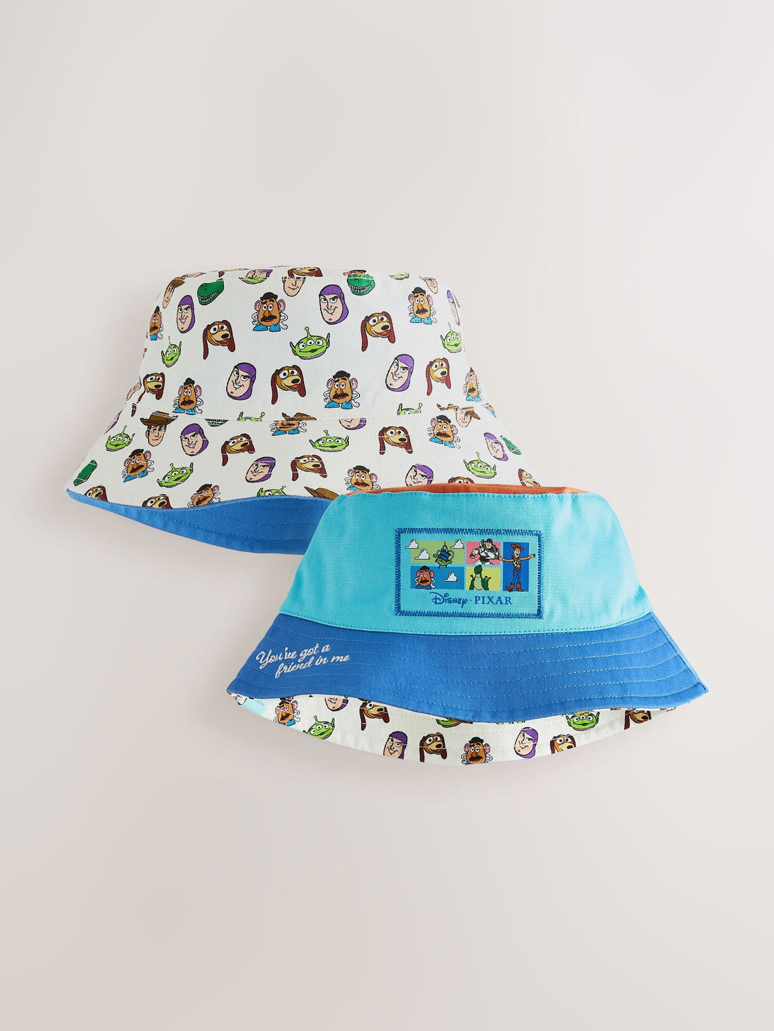 Blue/Orange Toy Story Bucket Hat (3mths-10yrs)