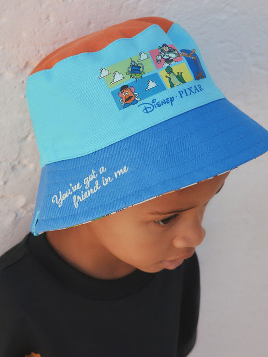 Blue/Orange Toy Story Bucket Hat (3mths-10yrs)