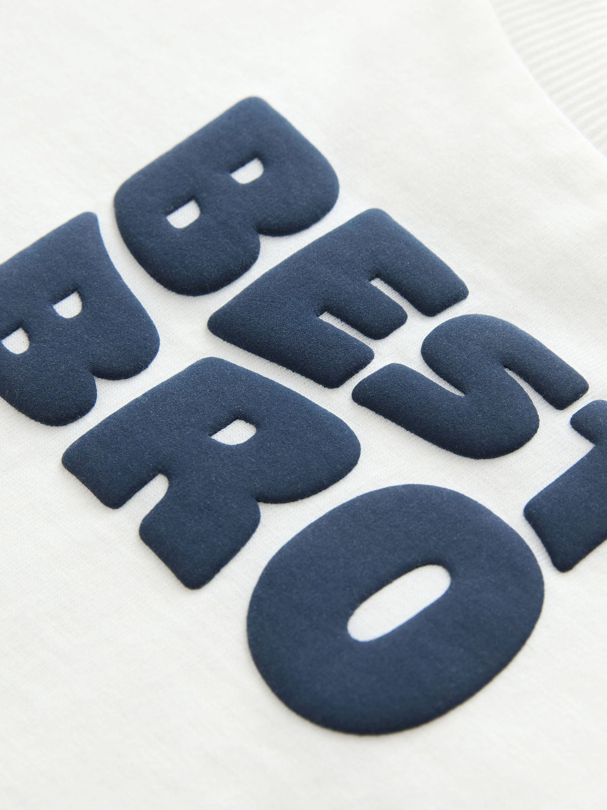 White Best Bro Slogan Short Sleeve Graphic T-Shirt (3mths-7yrs)