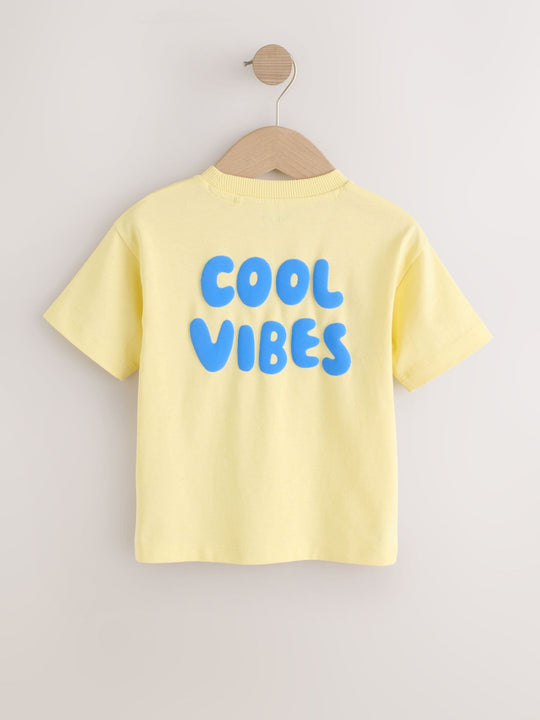 Blue Cool Vibes Short Sleeve Graphic T-Shirt (3mths-7yrs)