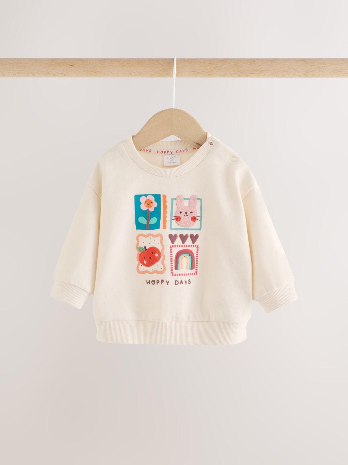 Multi Bright Character Baby Sweat Top And Wide Leggings 2 Piece Set (0mths-2yrs)