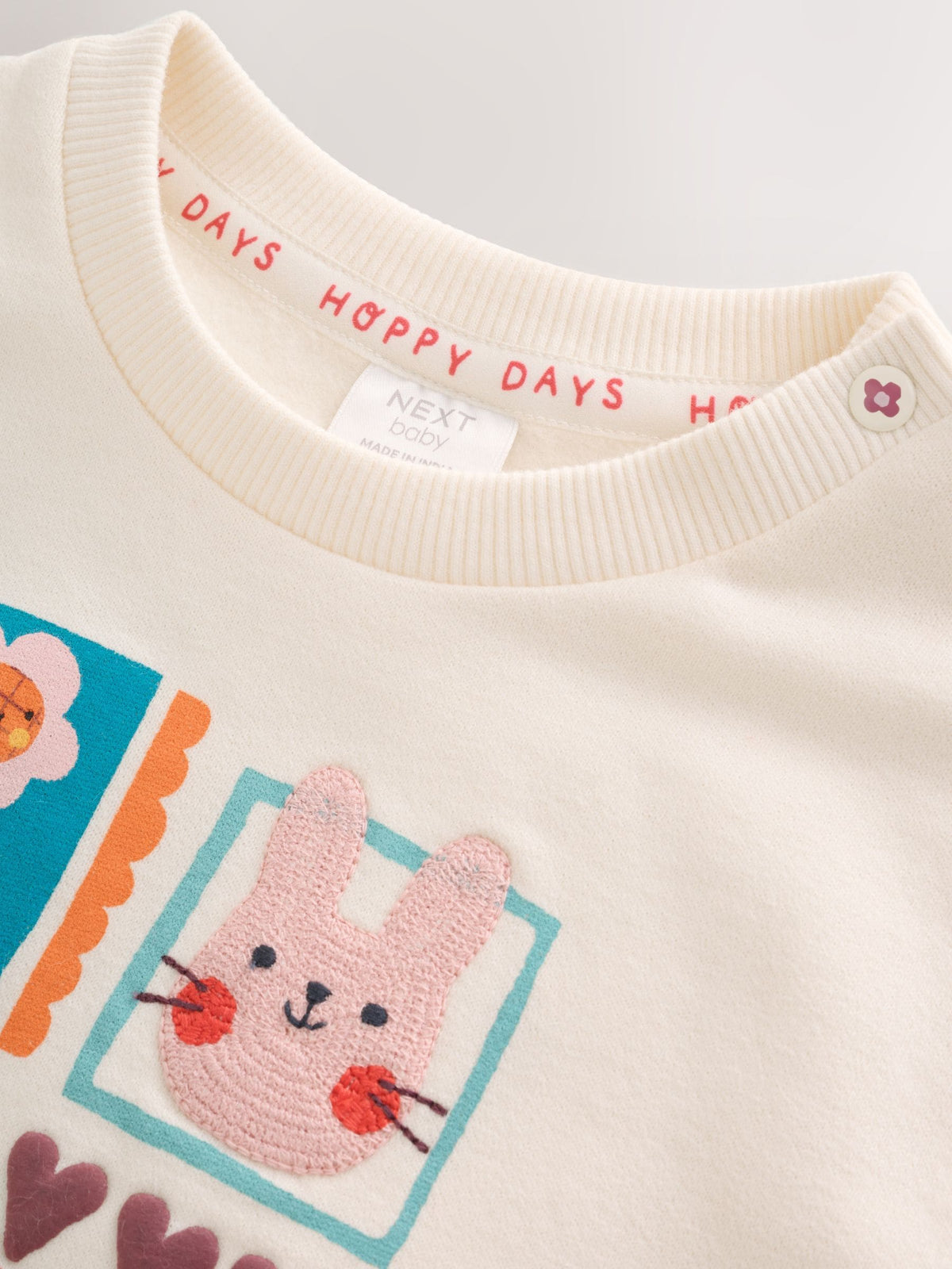 Multi Bright Character Baby Sweat Top And Wide Leggings 2 Piece Set (0mths-2yrs)