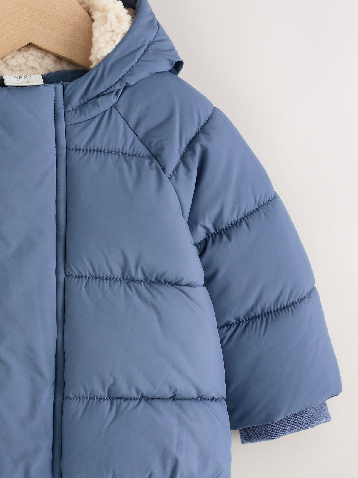 Blue Puffer Baby Jacket (0mths-2yrs)