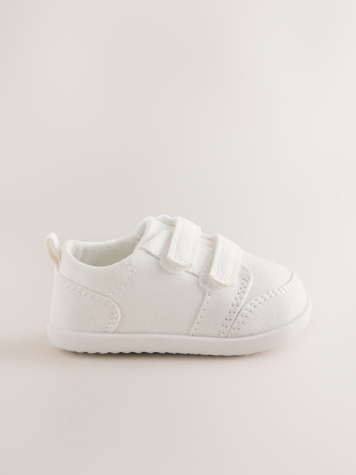 White Touch Fastening Baby Crawler Trainers (0-2mths)