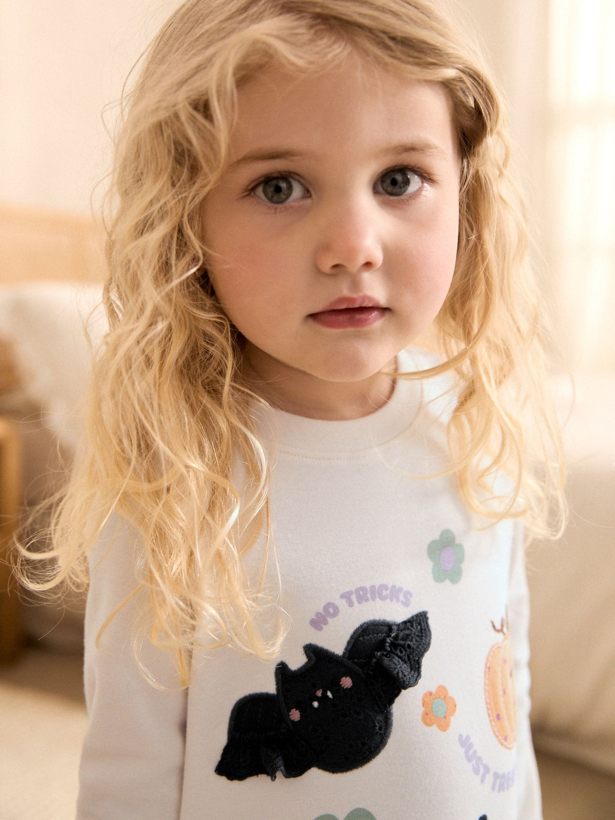 Monochrome Stripe Halloween Characters Snuggle Pyjamas (9mths-12yrs)