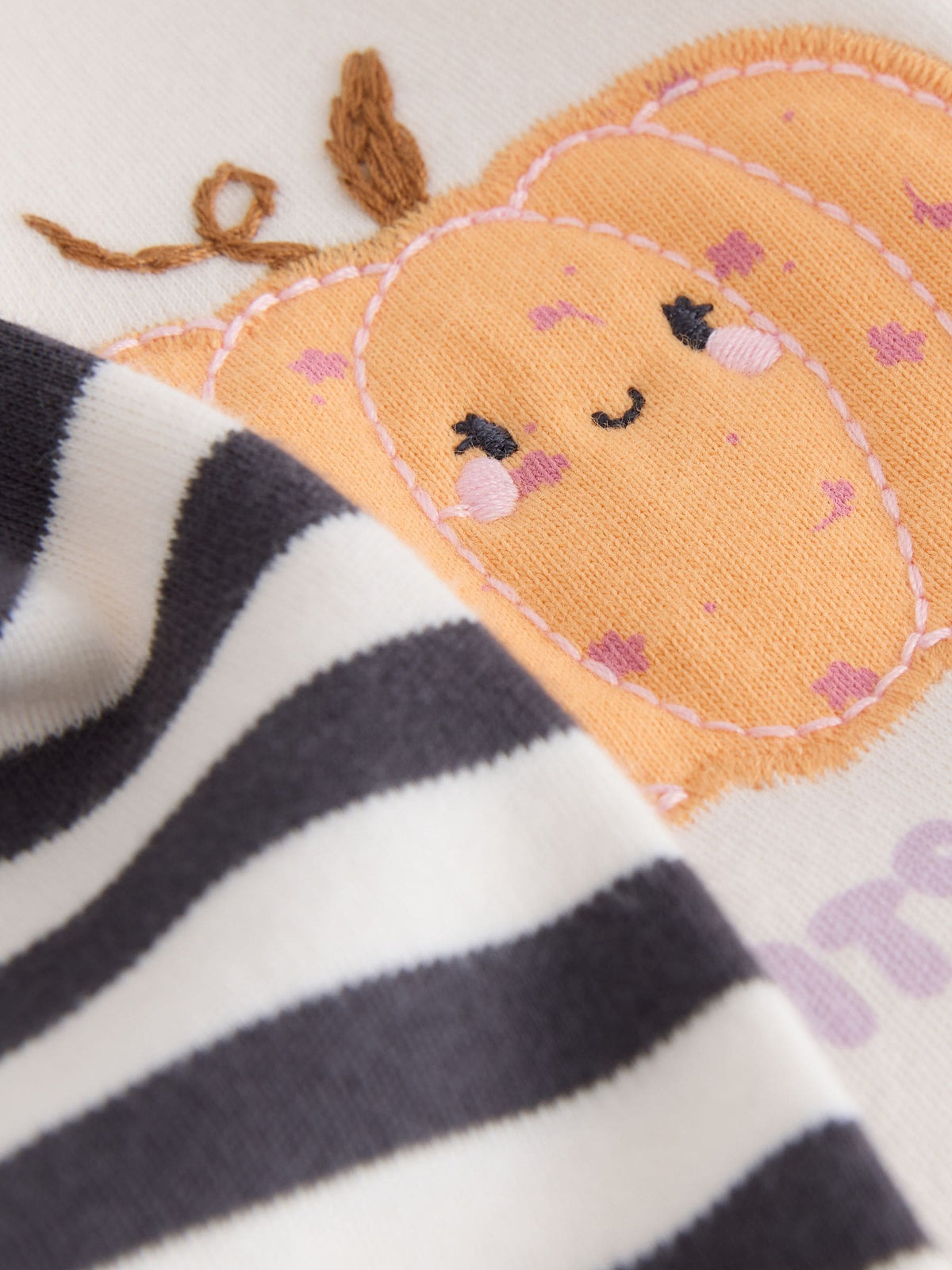 Monochrome Stripe Halloween Characters Snuggle Pyjamas (9mths-12yrs)