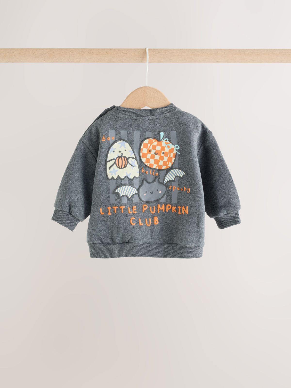 Charcoal Halloween Character Sweat and Legging Baby Set (0mths-2yrs)