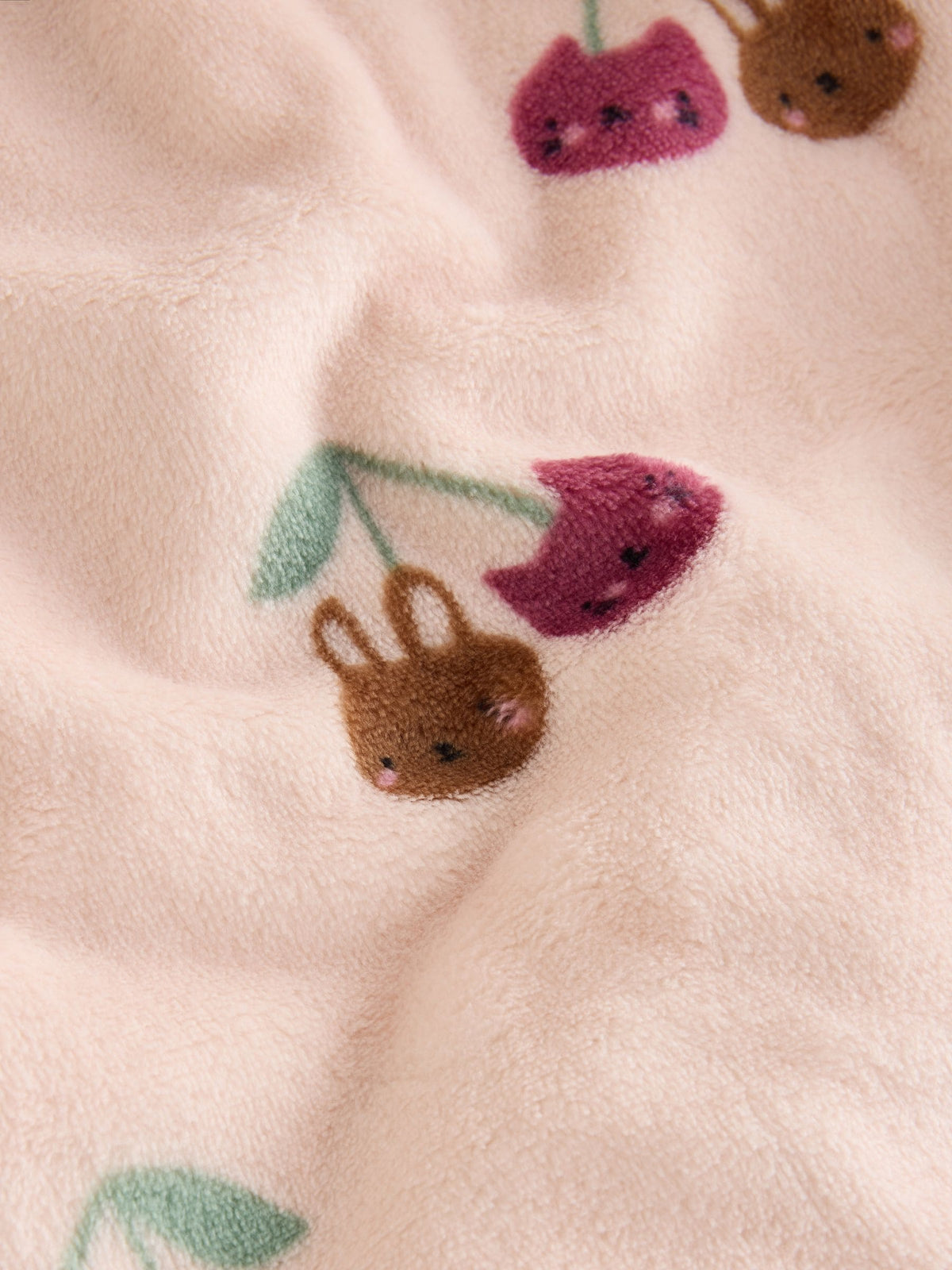 Pink Cat Two Way Zip Fleece Sleepsuit