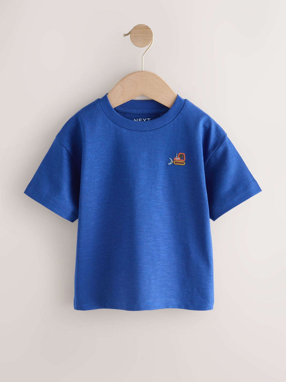 Multi Bright Transport Embroidery Relaxed Fit Short Sleeve T-Shirts 5 Pack (3mths-7yrs)