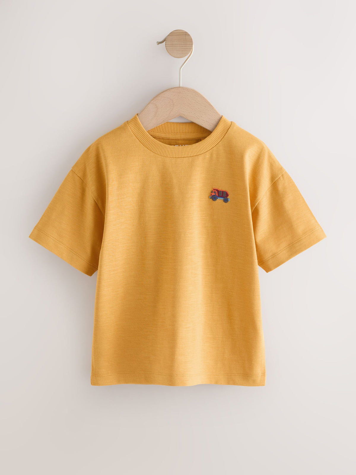 Multi Bright Transport Embroidery Relaxed Fit Short Sleeve T-Shirts 5 Pack (3mths-7yrs)