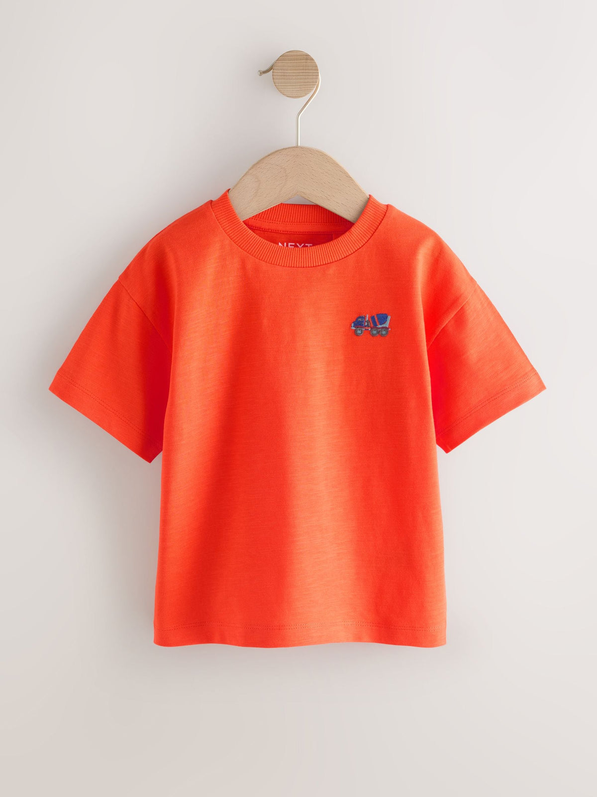Multi Bright Transport Embroidery Relaxed Fit Short Sleeve T-Shirts 5 Pack (3mths-7yrs)