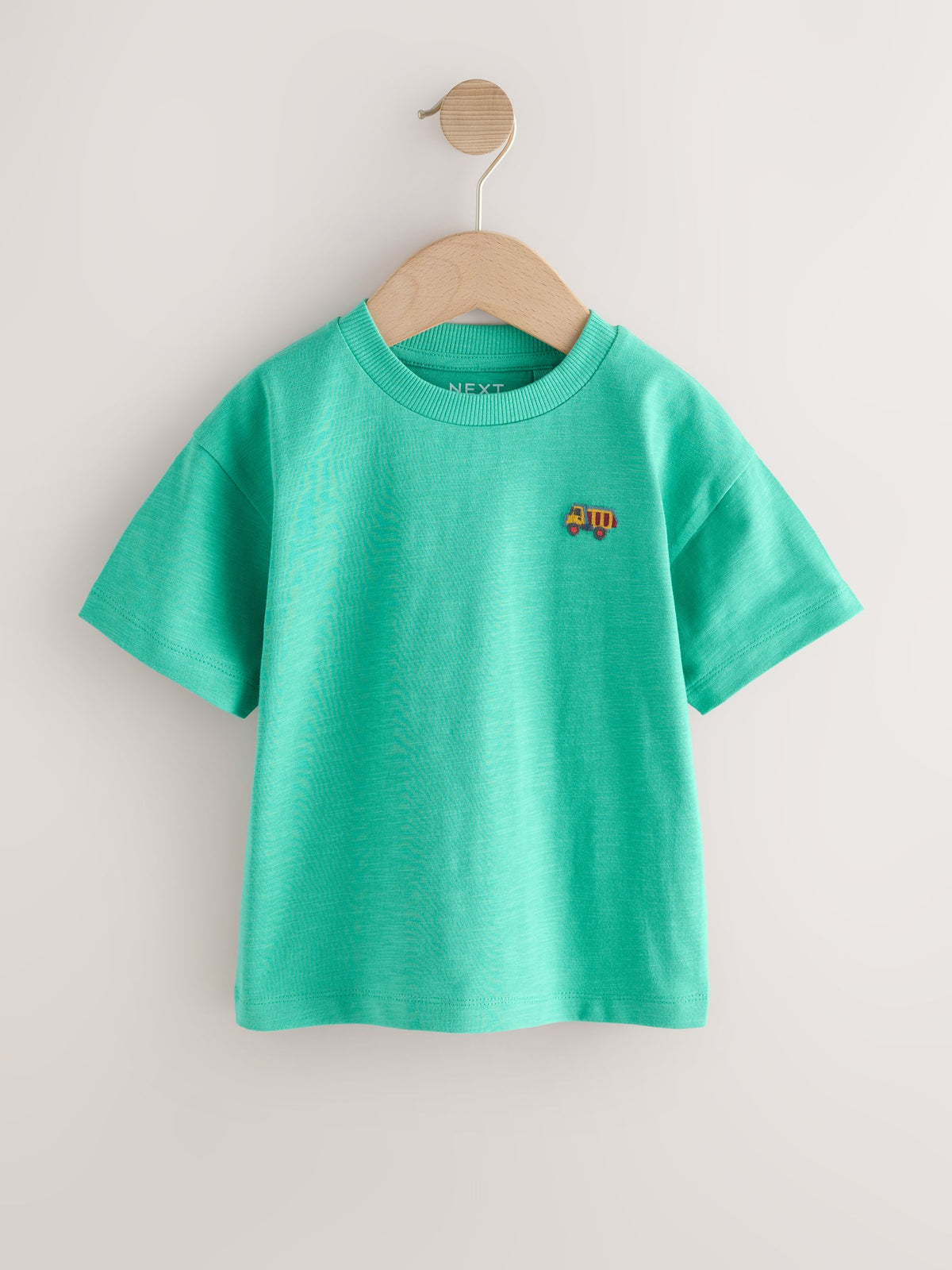 Multi Bright Transport Embroidery Relaxed Fit Short Sleeve T-Shirts 5 Pack (3mths-7yrs)