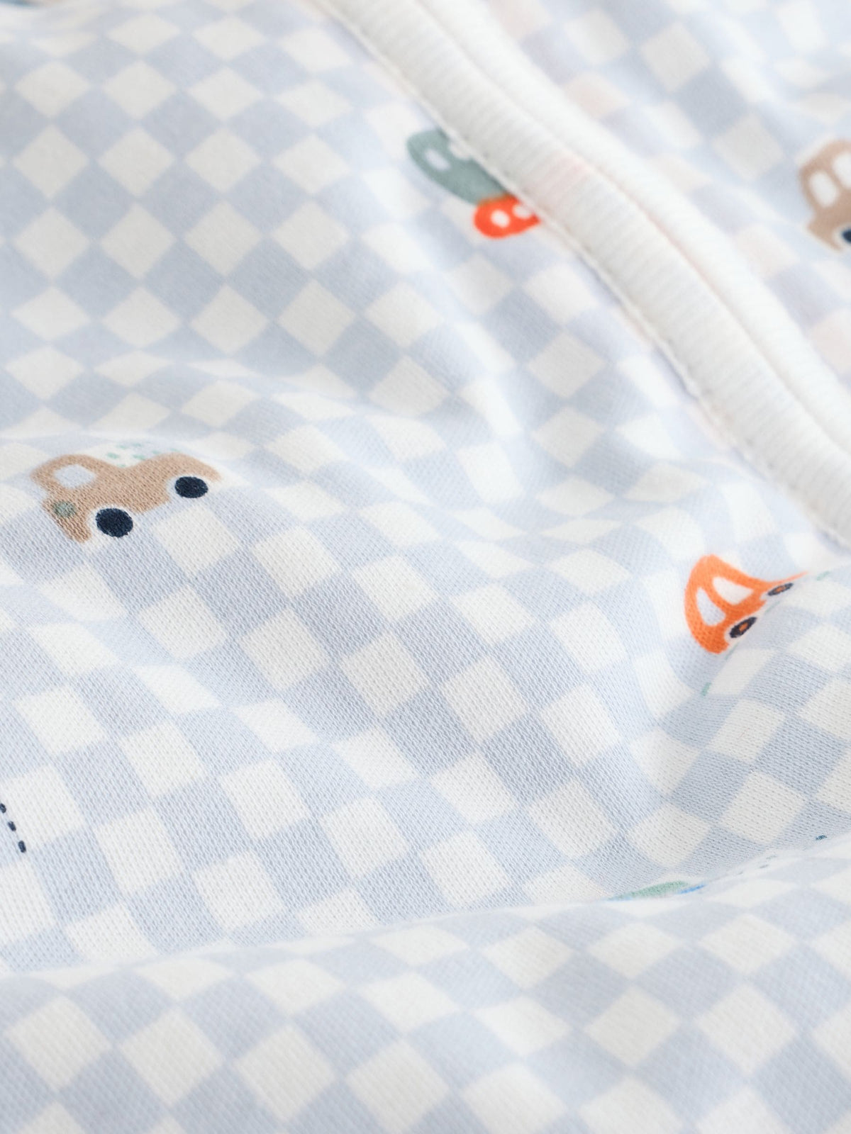 Checkerboard Cars 2.5 Tog Removable Sleeve Baby Sleep Bag