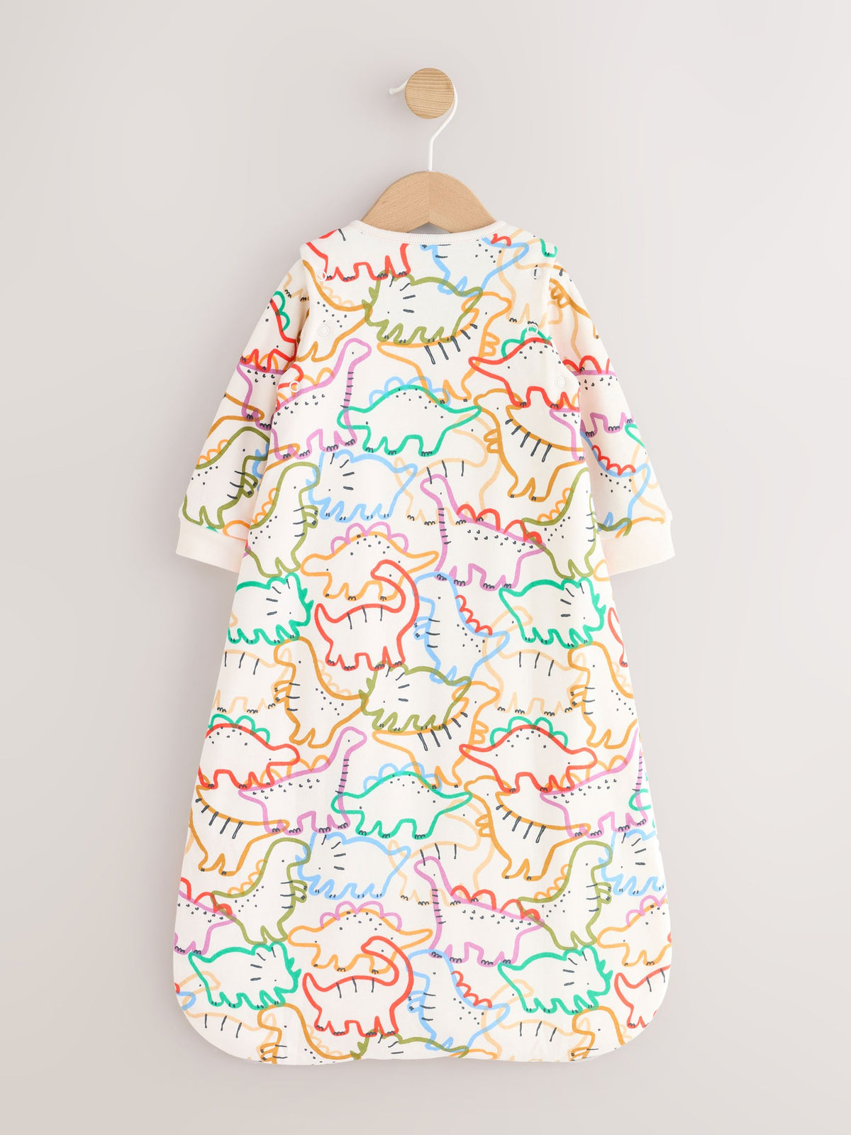 Multi Linear Dino 2.5 Tog Removable Sleeve Baby Sleep Bag