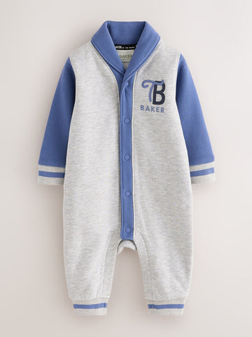 Baker by Ted Baker Grey/Blue Varsity Romper