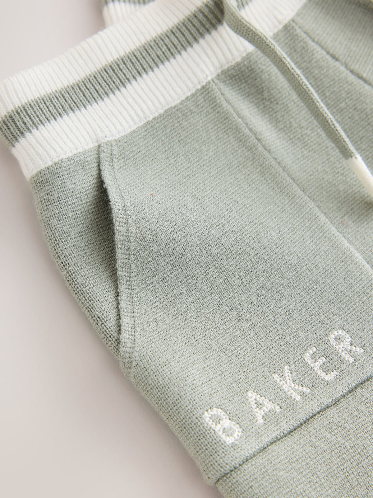 Baker by Ted Baker Green 3 Piece Knitted Varsity Cardigan T-Shirt and Joggers Set 3 Piece