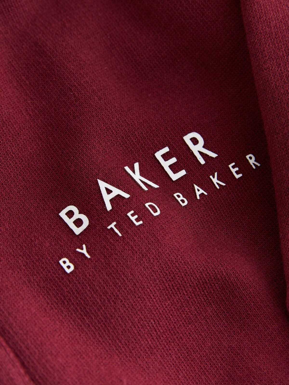 Baker by Ted Baker Burgundy Red 3 Piece Varsity Jacket T-Shirt and Joggers Set