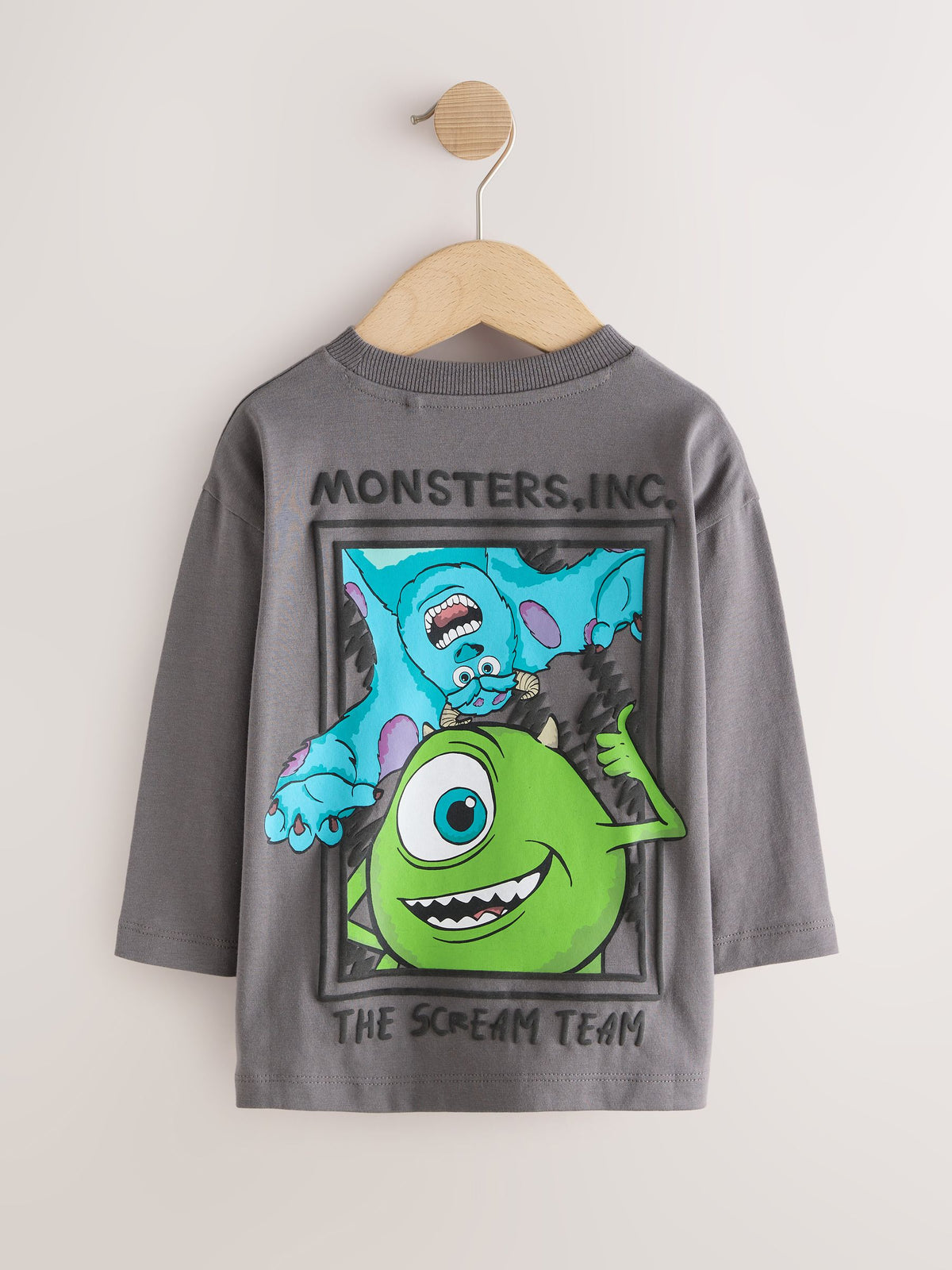 Charcoal Grey Monsters Inc. Long Sleeve T-Shirt (6mths-8yrs)