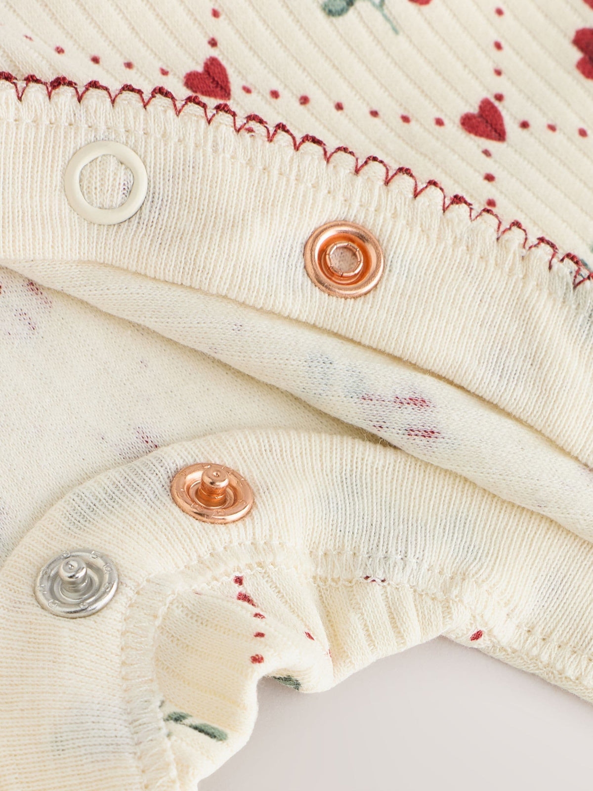 Berry Floral Collar Baby Sleepsuits 3 Pack (0mths-2yrs)