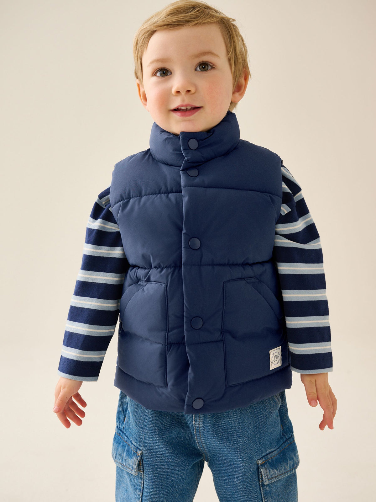 Navy Padded Gilet (3mths-10yrs)