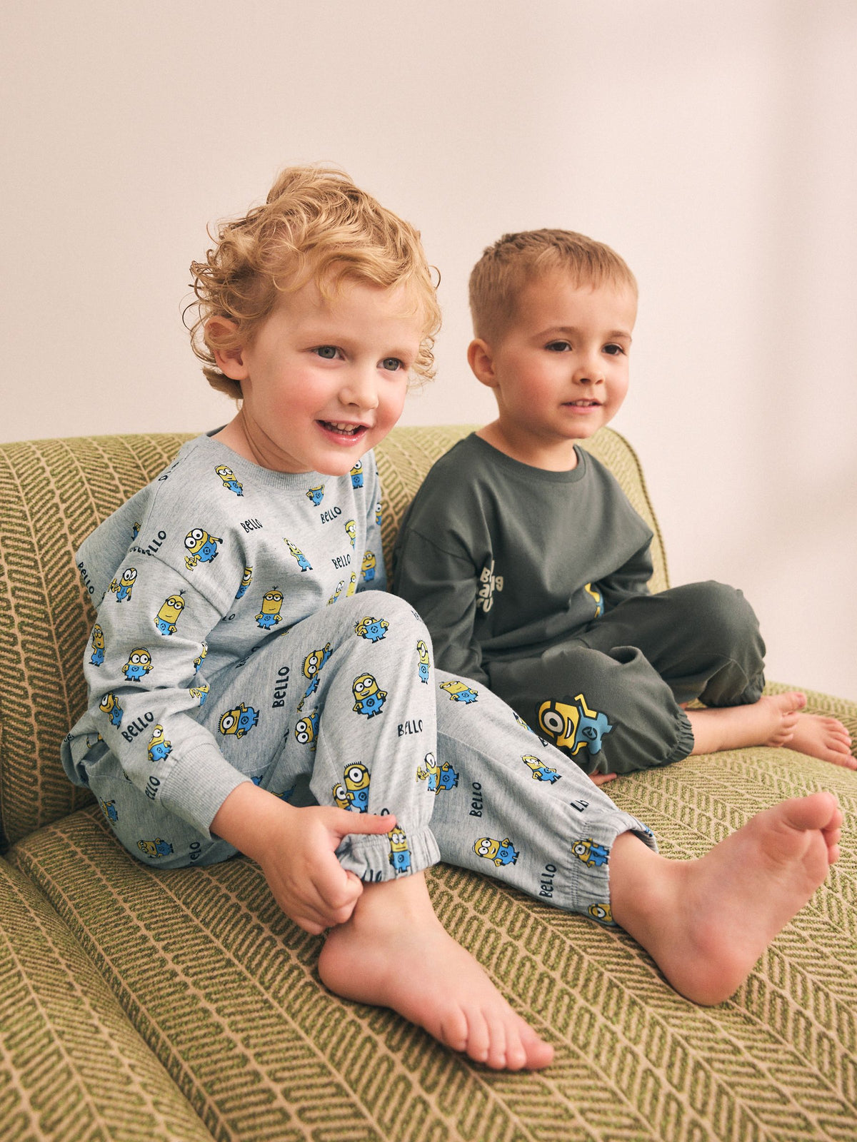 Charcoal Grey Minions Long Sleeve Pyjamas 2 Pack (3-12yrs)