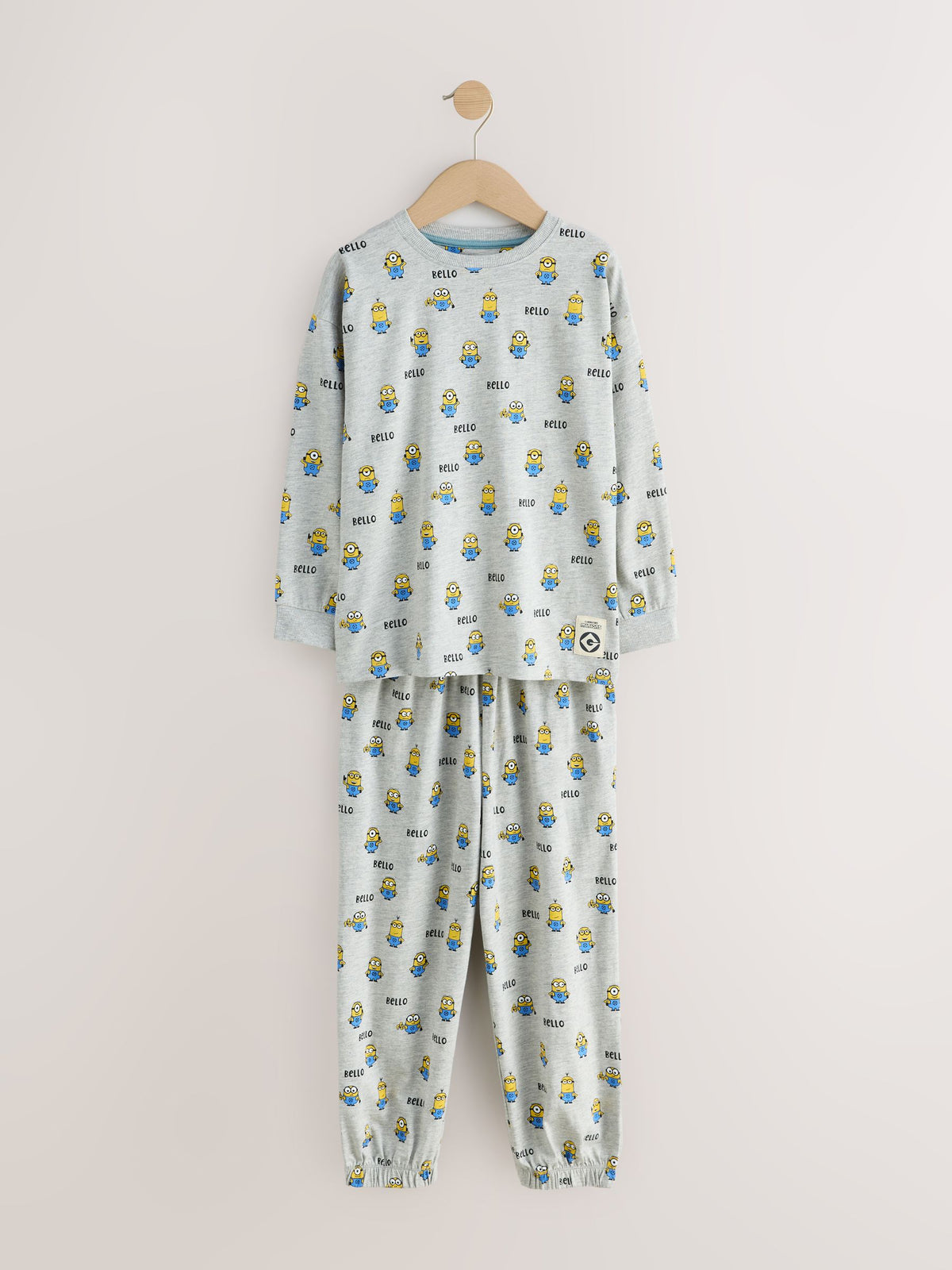 Charcoal Grey Minions Long Sleeve Pyjamas 2 Pack (3-12yrs)