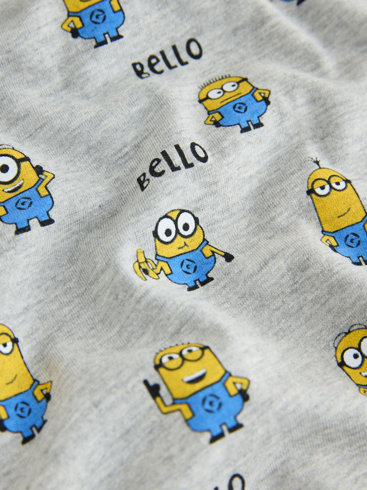 Charcoal Grey Minions Long Sleeve Pyjamas 2 Pack (3-12yrs)