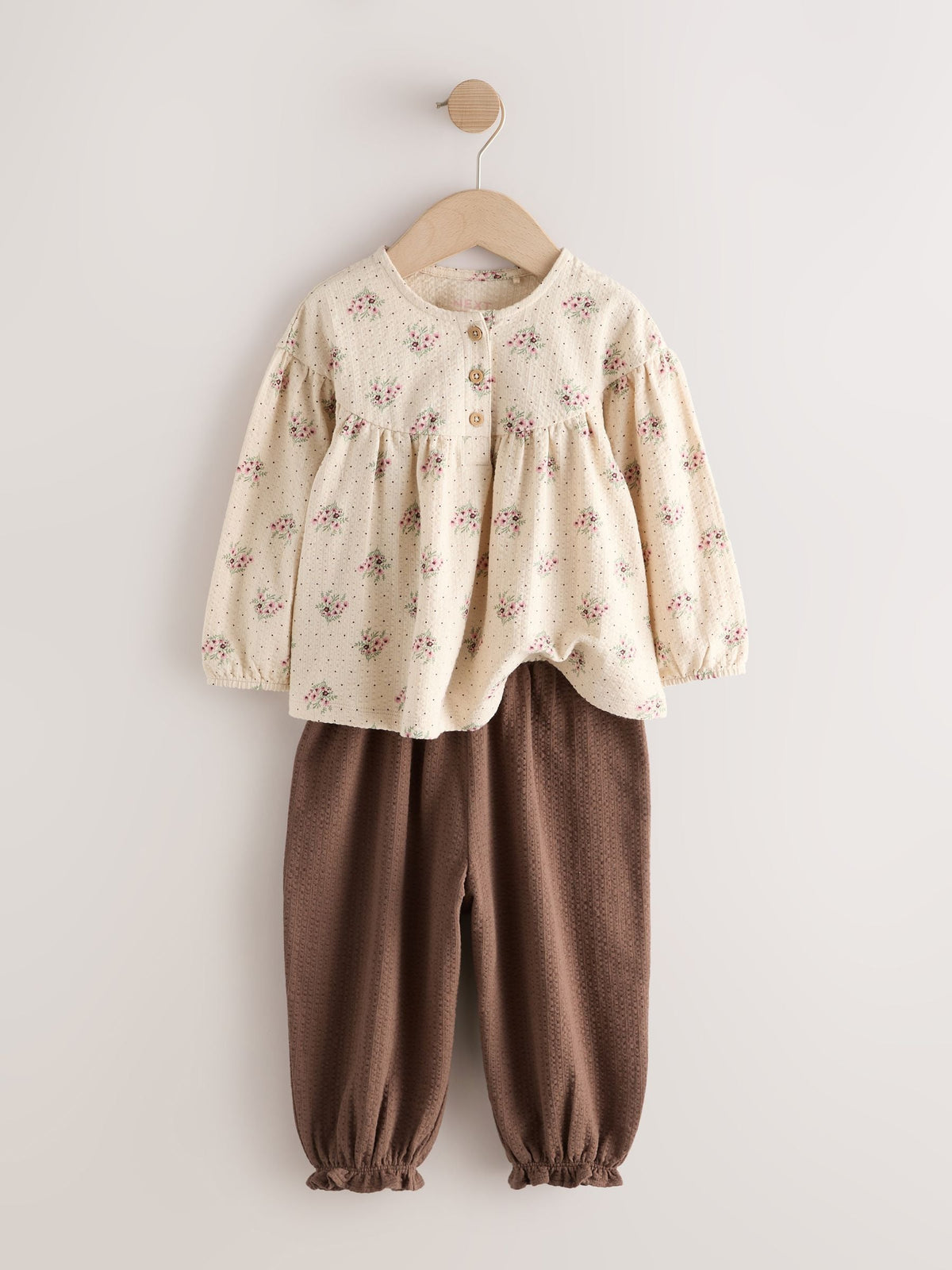 Pink Long Sleeve Blouse and Bloomer Trousers 4 Pack (3mths-7yrs)