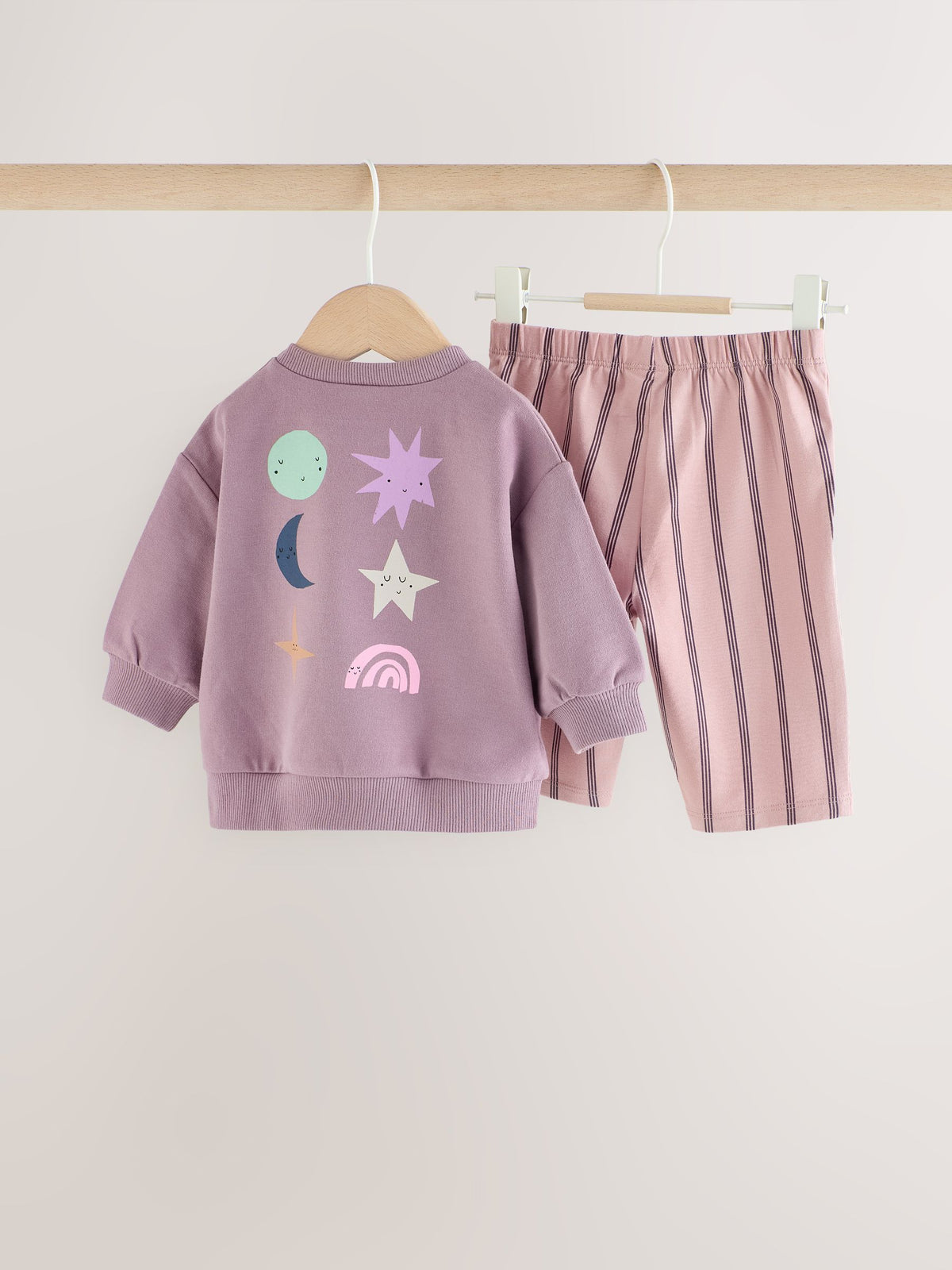 Purple Cosmic Baby Sweat Top And Joggers Set 2 Piece (0mths-2yrs)