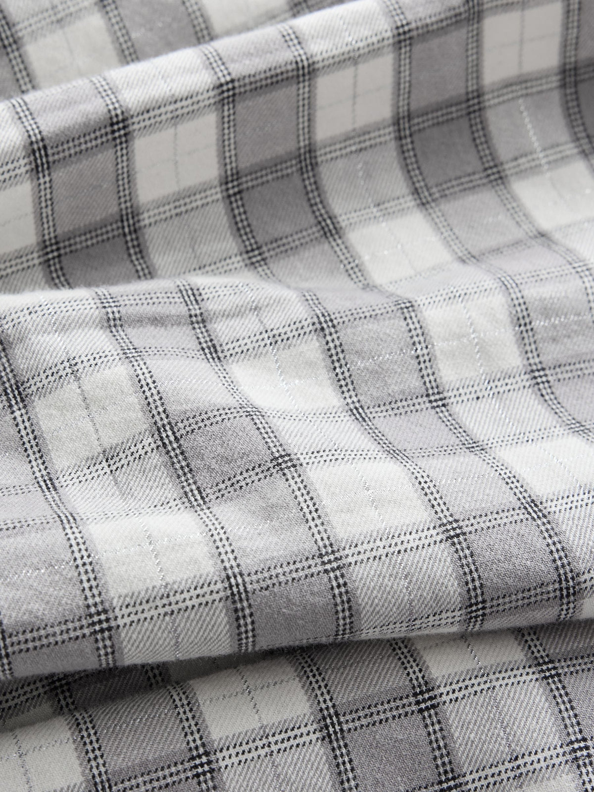 Grey Velvet Bow Long Sleeve Check Dress (3mths-8yrs)