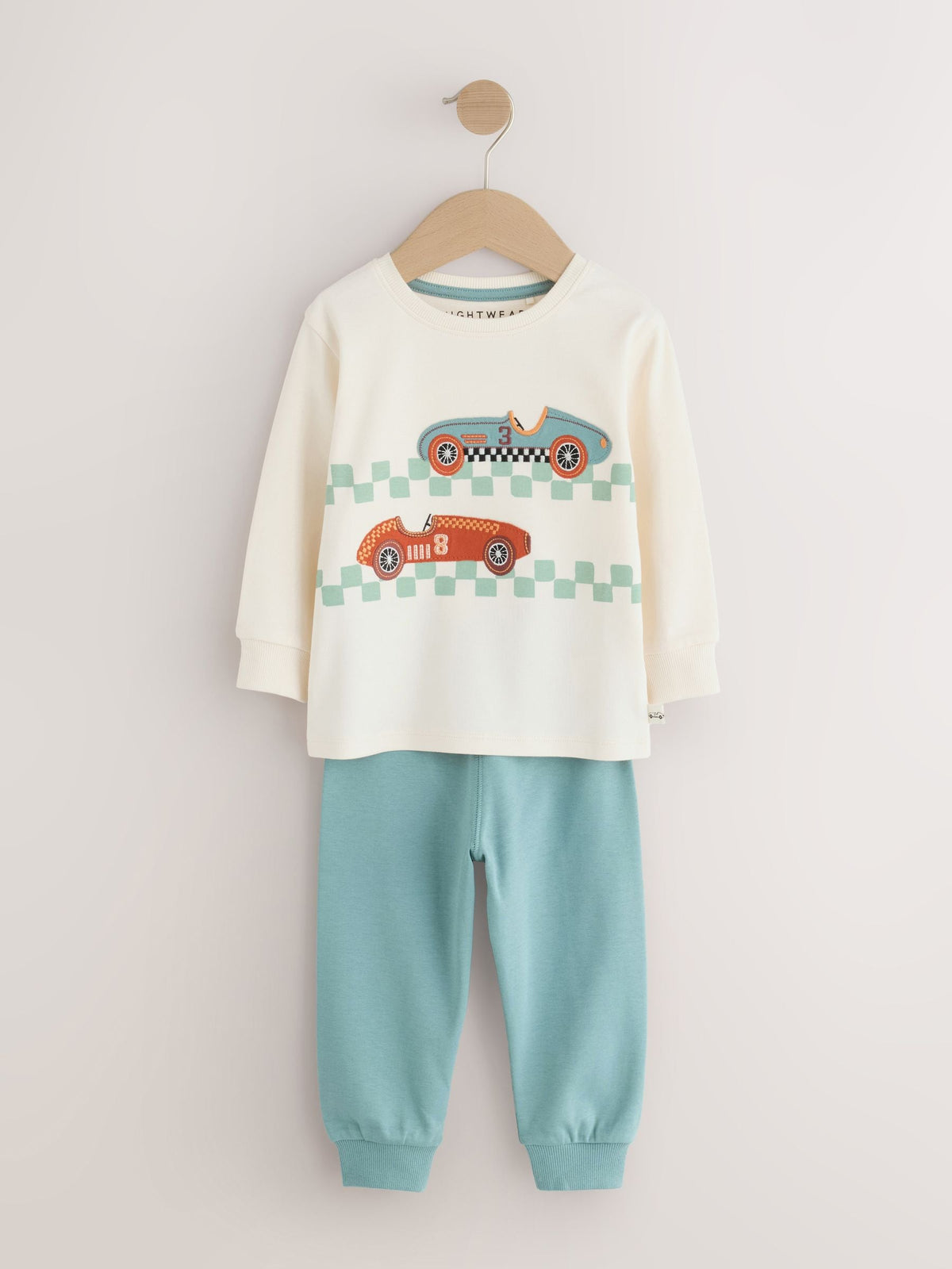 Red/Blue Race Car Relaxed Snuggle Pyjamas 3 Pack (9mths-10yrs)