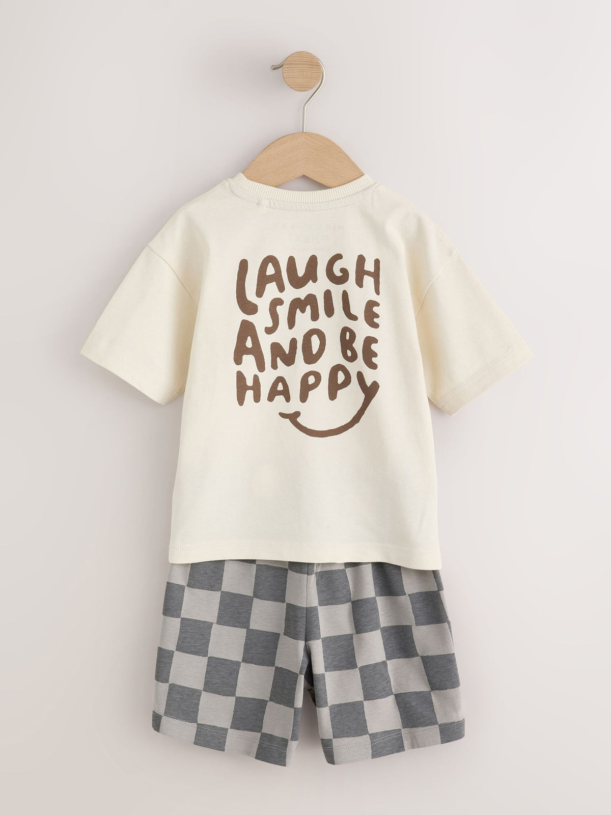 Khaki/Grey/Maroon Shorts Pyjamas 3 Pack (9mths-12yrs)