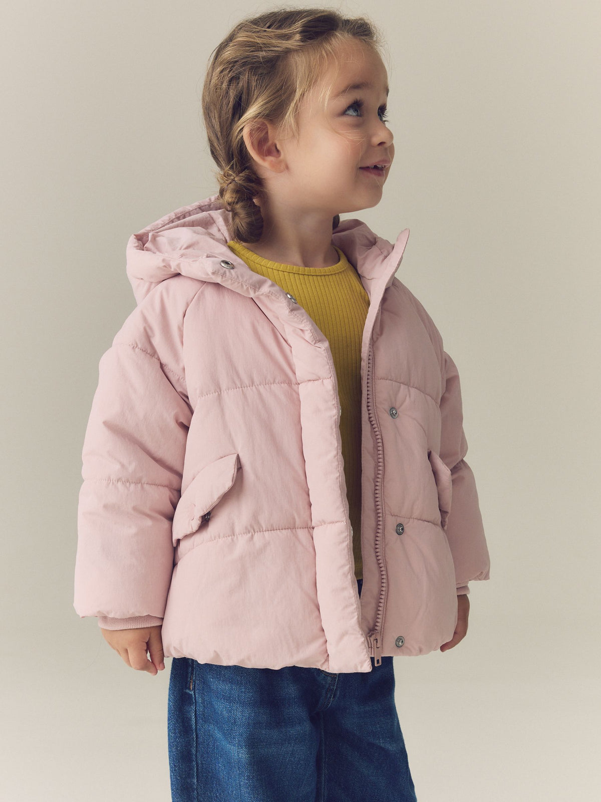 Light Pink Shower Resistant Padded Coat (6mths-7yrs)