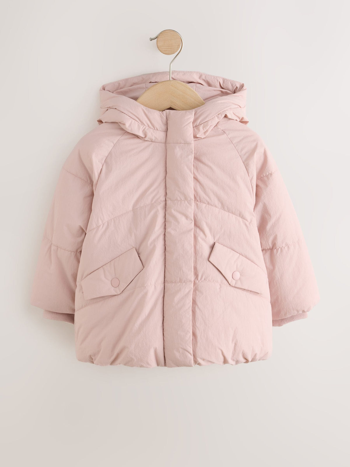 Light Pink Shower Resistant Padded Coat (6mths-7yrs)