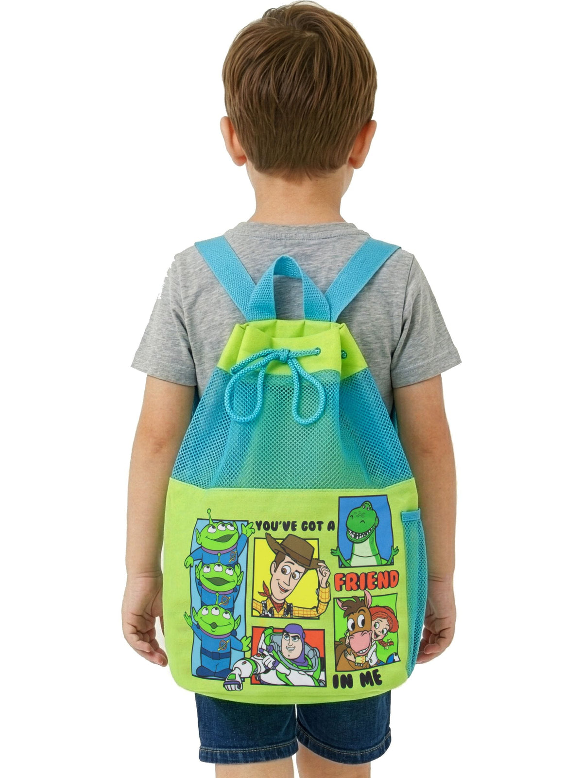 Character Green Disney Toy Story Swim Bag Buzz Lightyear And Woody