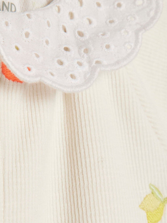 River Island Cream Collared Strawberry Romper