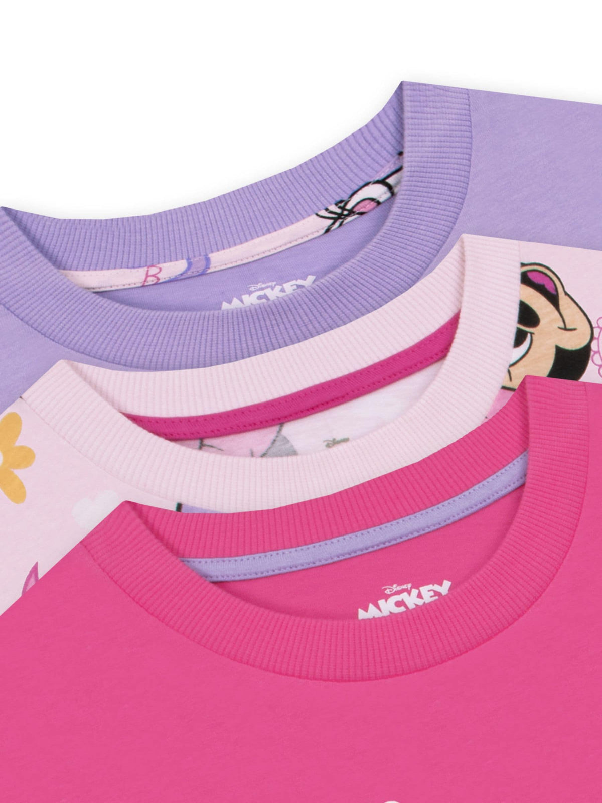 Character Pink Disney Minnie Mouse T-Shirts 3 Pack