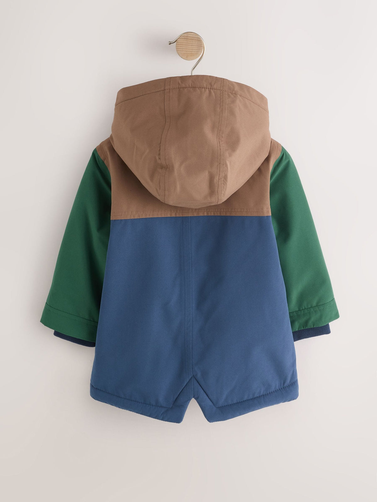 Multi Colour Block Waterproof Borg Lined Parka (3mths-7yrs)