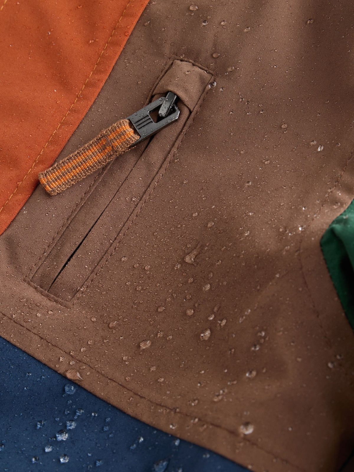Multi Colour Block Waterproof Borg Lined Parka (3mths-7yrs)