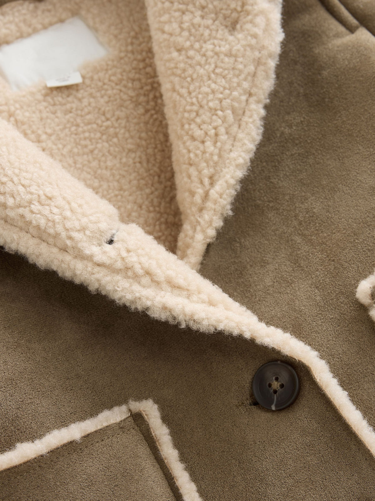 Tan Brown Faux Suede Coat (12mths-7yrs)